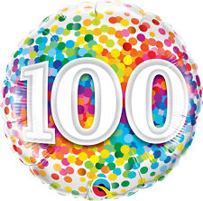 (image for) 100th Rainbow Confetti Foil