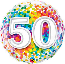 (image for) 50th Rainbow Confetti Foil