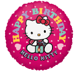 (image for) Birthday Hello Kitty Foil - Click Image to Close