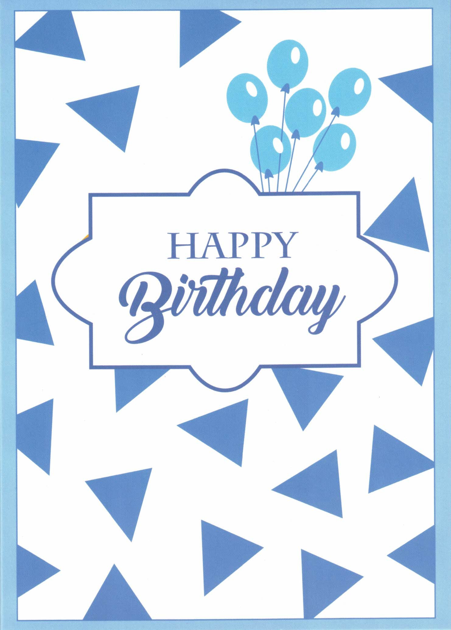 (image for) Blue Balloons Birthday Card (RACH01) - Click Image to Close