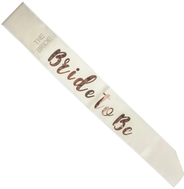 (image for) Bride to Be Rose Gold Sash - Click Image to Close