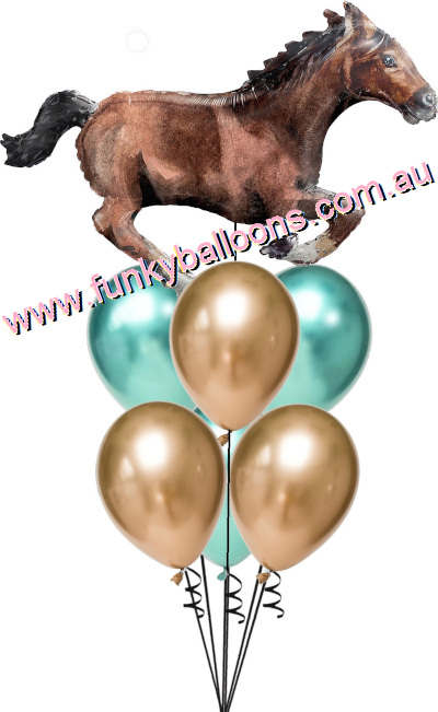 (image for) Galloping Horse Balloon Bouquet - Click Image to Close