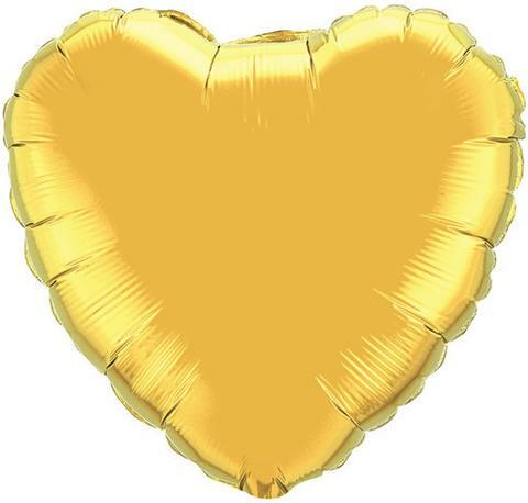 (image for) 90cm Gold Heart Foil - Click Image to Close