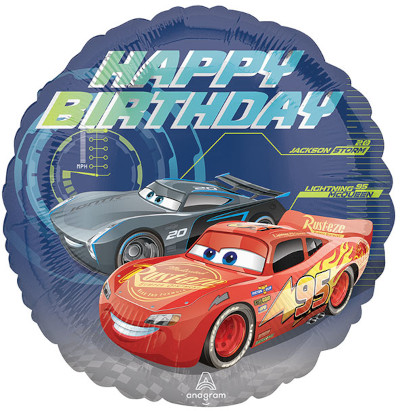 (image for) Cars Happy Birthday Foil - Click Image to Close