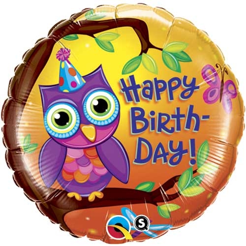 (image for) Birthday Owl Foil - Click Image to Close