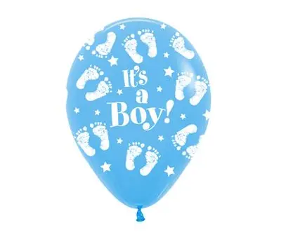 (image for) It's A Boy Latex Balloon (Float Time 3+ Days) - Click Image to Close