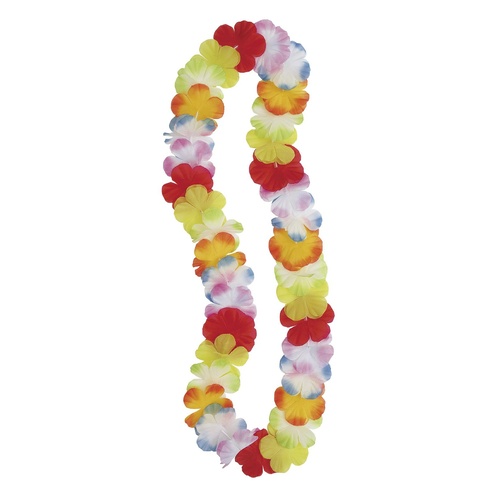 (image for) Multi Coloured Luau Flower Lei - Click Image to Close