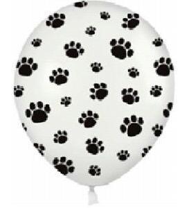(image for) Paw Prints Latex Balloon (Float Time 3+ Days) - Click Image to Close