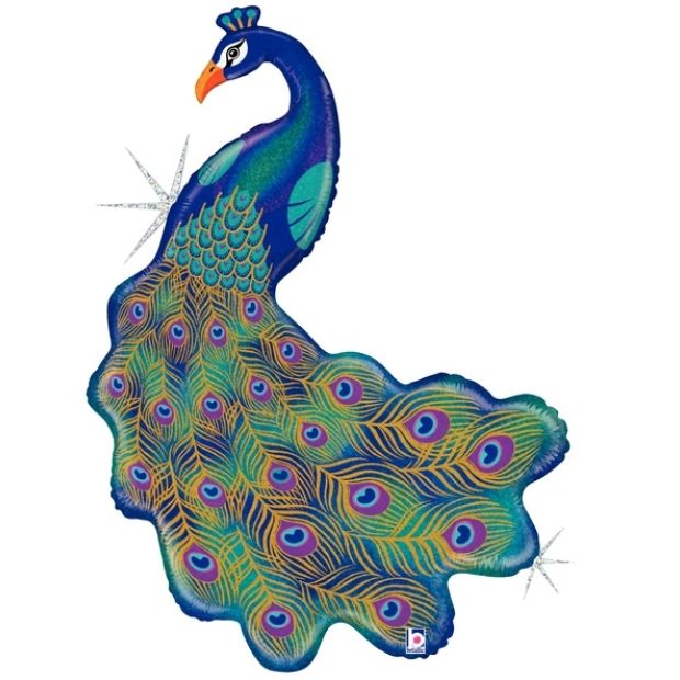 (image for) Peacock Supershape Foil - Click Image to Close