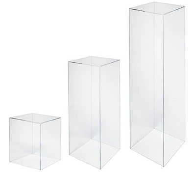 (image for) Clear Acrylic Square Plinth (120cm) - Click Image to Close