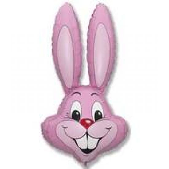 (image for) Light Pink Rabbit Bunny Supershape Foil - Click Image to Close