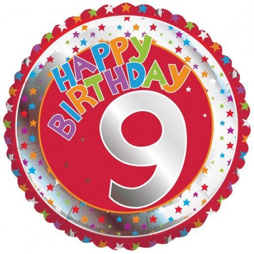 (image for) Red 9th Birthday Foil