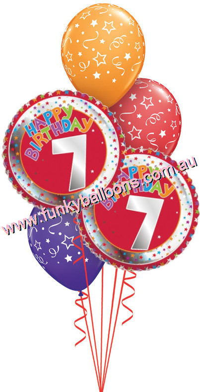 (image for) 7th Birthday Stars Bouquet - Click Image to Close