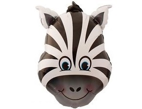 (image for) Zany Zebra Supershape Foil - Click Image to Close