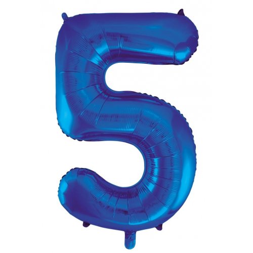 Number 5 Foil Supershape (Choice of Colours)