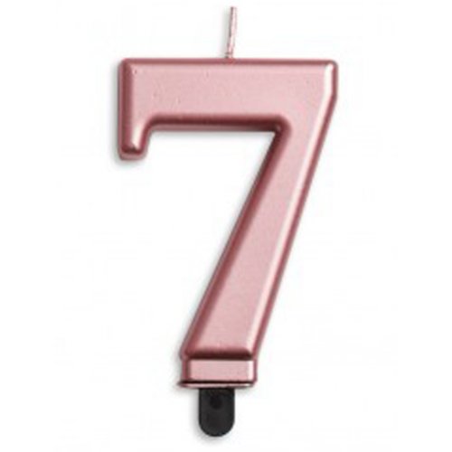 (image for) Jumbo Number 7 Candle Rose Gold