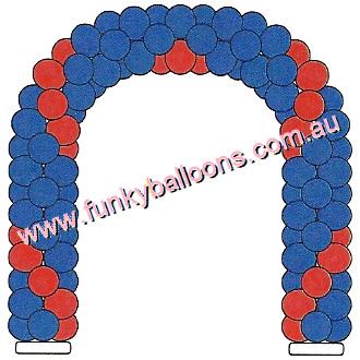 One Line Curved Balloon Arch (30cm) (Float Time 1 Week)