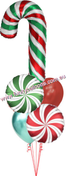 (image for) Candy Cane Swirls Table Bouquet