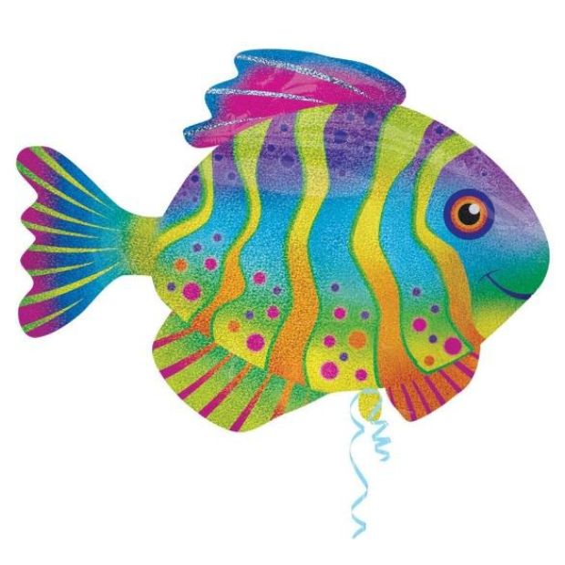 (image for) Colourful Fish Supershape Foil