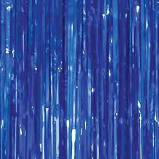 (image for) Metallic Door Curtain - Blue