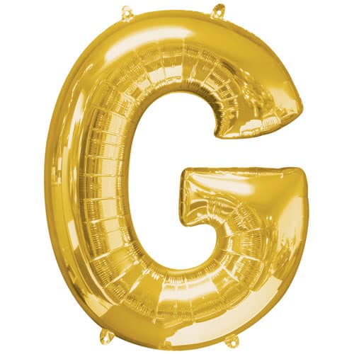 Gold Letter G Foil Balloon (41cm)