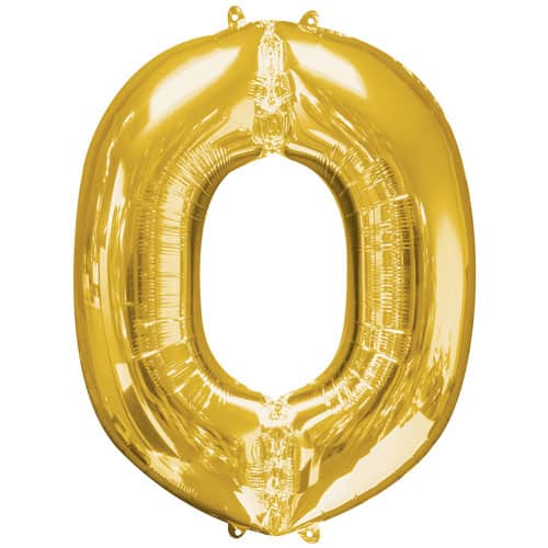 Gold Letter O Foil Balloon (41cm)