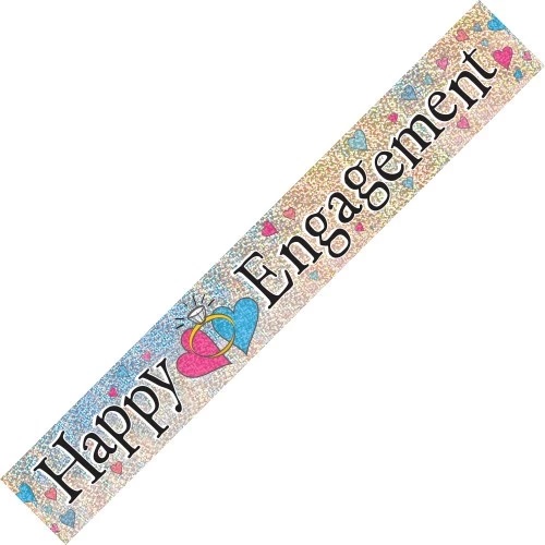 (image for) Happy Engagement Foil Banner (3.65m)