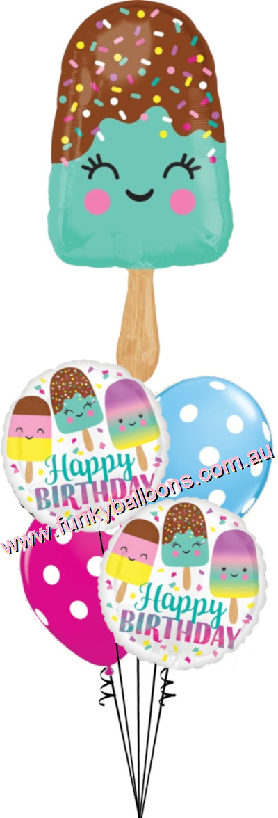 (image for) Ice Cream Bar Birthday Bouquet