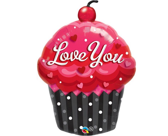 (image for) Love You Cupcake Supershape Foil