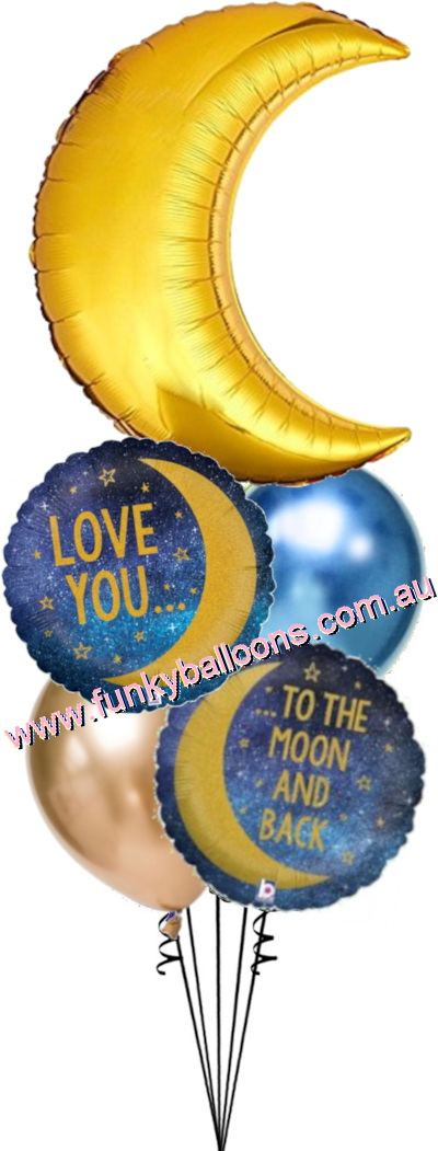 Love You to The Moon + Back Bouquet