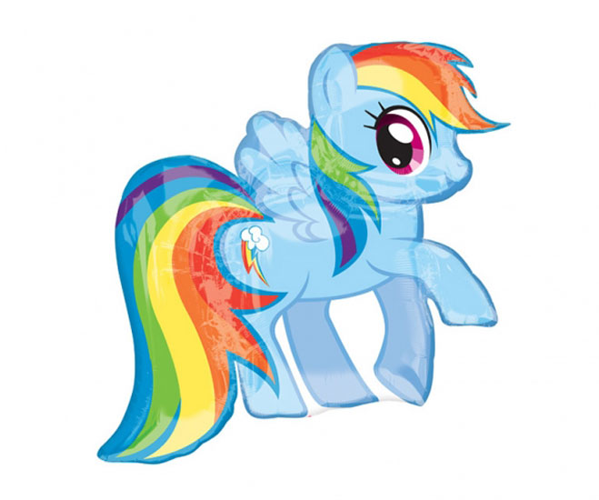 (image for) My Little Pony Rainbow Dash Supershape Foil