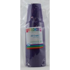 Purple Plastic Cups Pack (25)