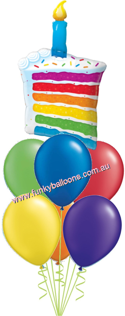 (image for) Rainbow Cake Bouquet