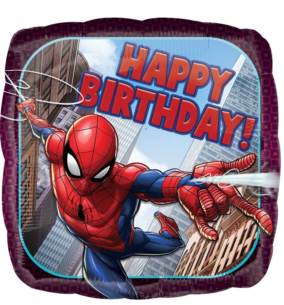 (image for) Spiderman Happy Birthday Foil