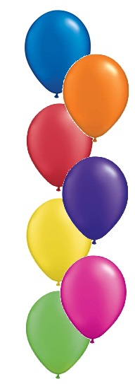 7 Balloon Floor Bunch (Float Time 12 Hours)