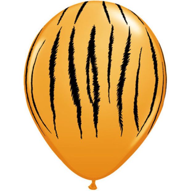 (image for) Tiger Stripes Safari Latex Balloon (Float Time 3+ Days)