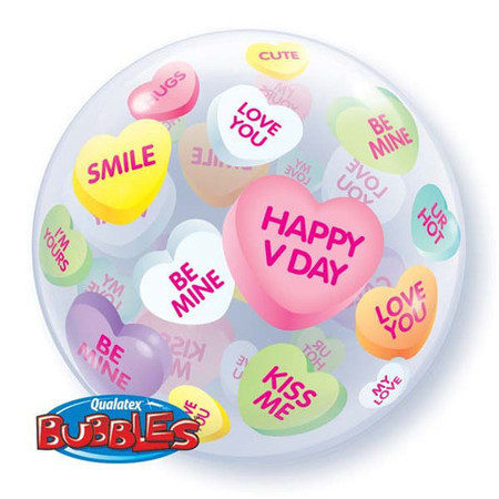 (image for) Valentine's Candy Hearts Bubble - Click Image to Close