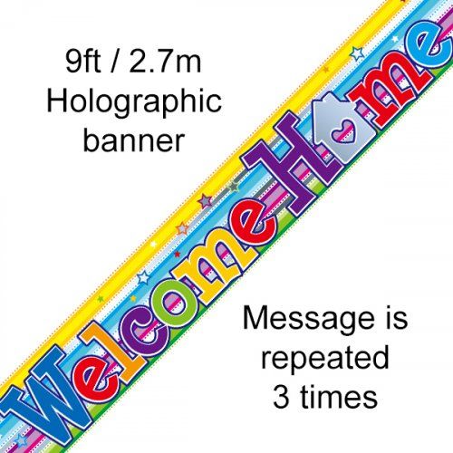 (image for) Welcome Home Swirl Foil Banner (3.65m)